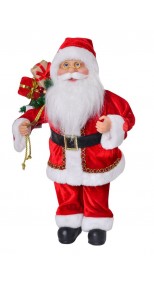 MUSICAL DANCING SANTA WITH A SACK OF GIFTS RED 