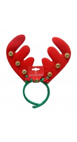 HEADBAND ANTLERS WITH NUTBELLS & HOLLY