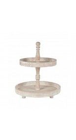 WOODEN STAND 2 TIER 