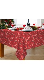 TABLECLOTH PEVA FLANNEL BACK,  132 X 178CM