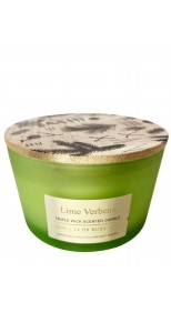 LIME VERBENA - TRIPLE WICK SCENTED CANDLE, 350G
