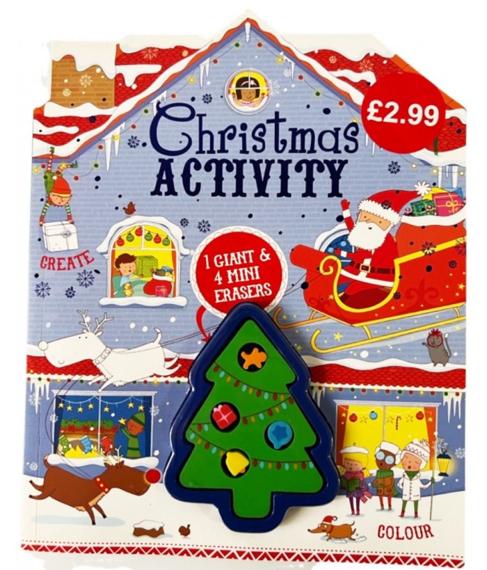 CHRISTMAS ACTIVITY -  1 Giant & 4 Mini Erasers