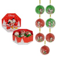 DISNEY ORNAMENT - MICKEY CHRISTMAS: BAUBLES MICKEY & MINNIE MOUSE (SET OF 7)