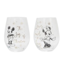 DISNEY COLLECTIBLE SET OF 2 GLASSES: MICKEY & MINNIE