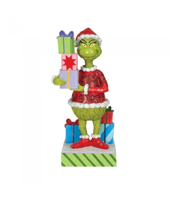 Grinch by Jim Shore - 20cm Grinch Holding Presents
