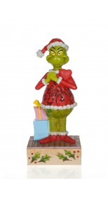 Grinch by Jim Shore -  Grinch With Blinking Heart, 18cm