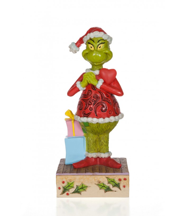 Grinch by Jim Shore -  Grinch With Blinking Heart, 18cm