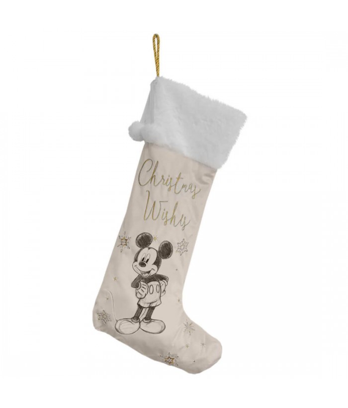 COLLECTIBLE VELVET CHRISTMAS STOCKING: MICKEY MOUSE