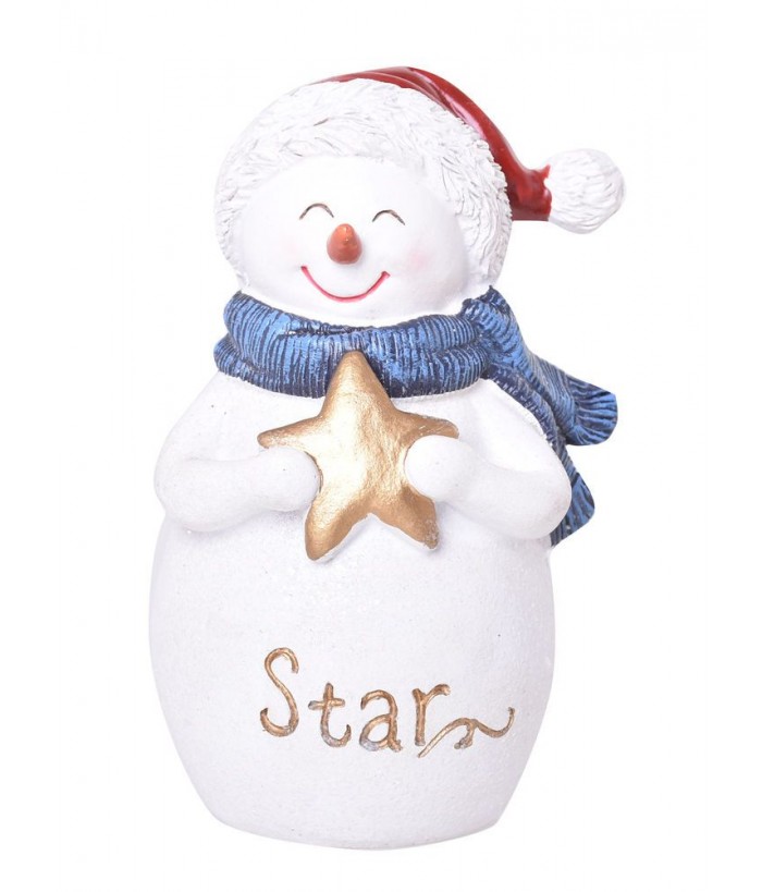 VINTAGE SENTIMENT SNOWMAN WITH "STAR"