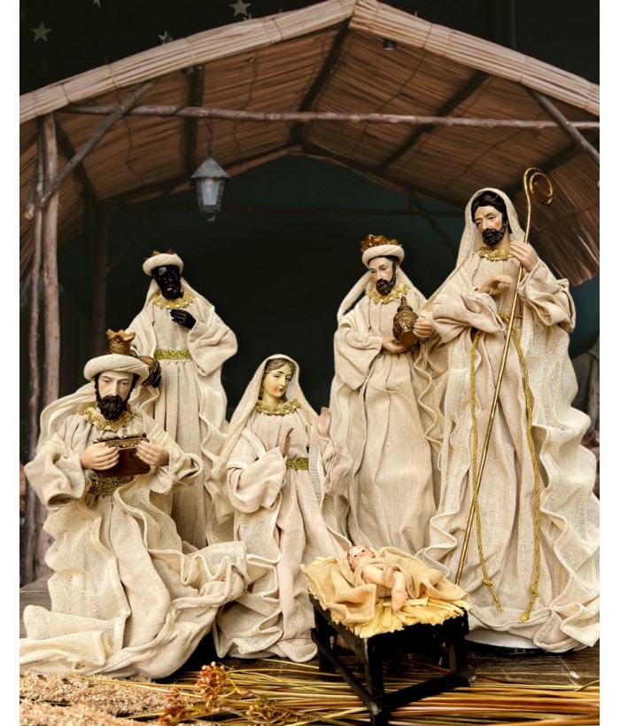 NATIVITY NATURAL 6 PIECE