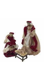 NATIVITY RED 3 PIECE