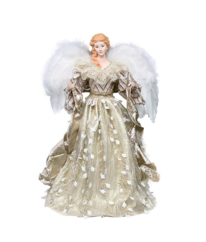 CHRISTMAS ANGEL, CHAMPAGNE 40CM TALL