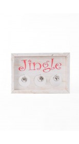 CHRISTMAS SIGN - WOODEN "JINGLE BELL" DECOR