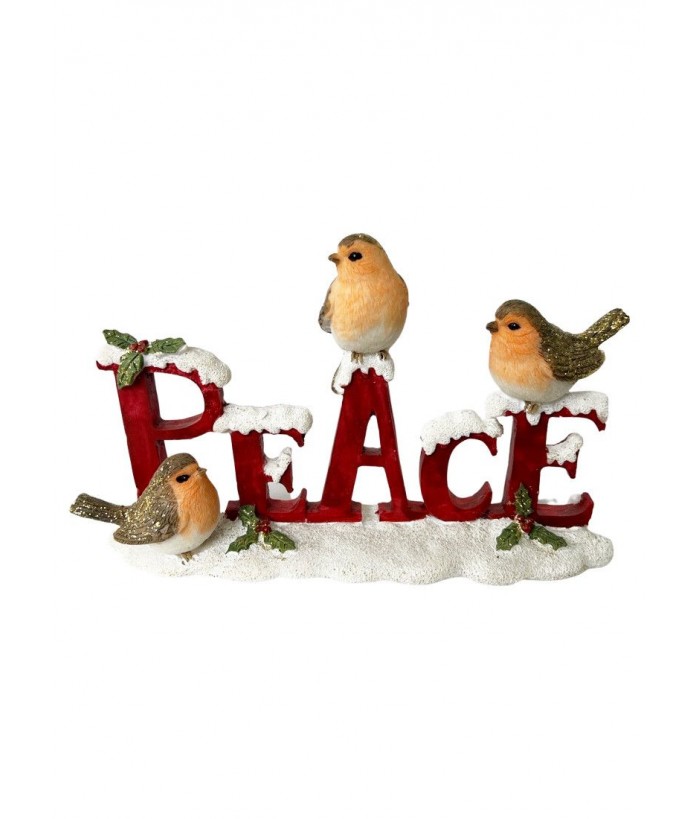 BIRDS WITH "PEACE", 25CM