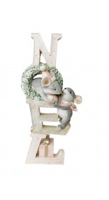MICE WITH "NOEL" SIGN 20CM