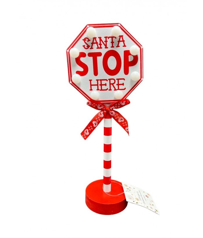 STOP SIGN WITH LED LIGHTS