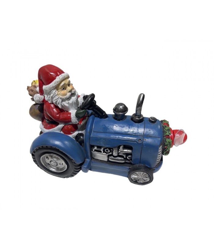 LED SANTA ON TRACTOR WITH ROTATING PROPELLER