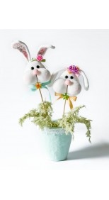 POTTED RABBIT HEADS