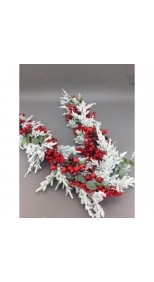 RED WHITE BERRY GARLAND 180CM 