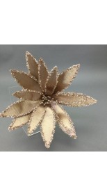 TAUPE FLOWER WITH STEM  50CM