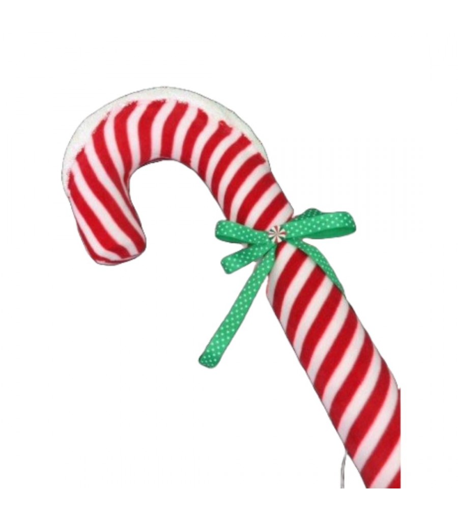 RED WHITE CANDY CANE HANGING, Large