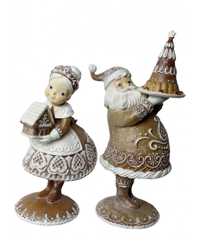 GINGERBREAD MRS & MR CLAUS