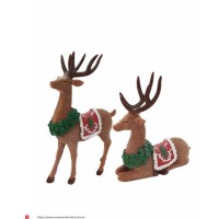 DEER SITTING AND STANDING (SET OF 2)