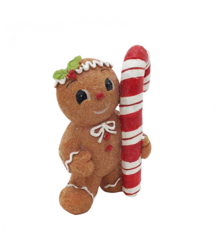 GINGERBREAD CANDY CANE, 13.5CM