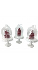 GINGERBREAD CLOCHE, 11.3cm (SET OF 3)