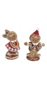 BOY & GIRL RED GINGER, 16.8cm (SET OF 2)