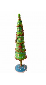 GINGERBREAD CHRISTMAS TREE, 44.50CM HEIGHT