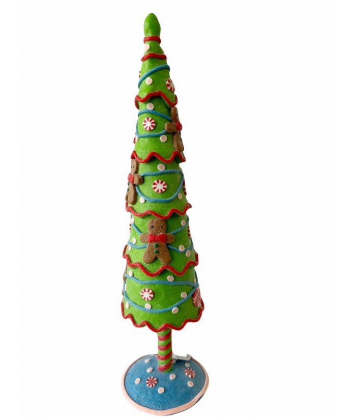 GINGERBREAD CHRISTMAS TREE, 44.50CM HEIGHT