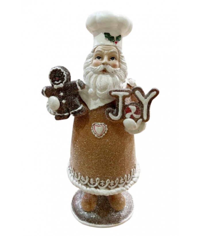 Resin Gingerbread Mr. Claus