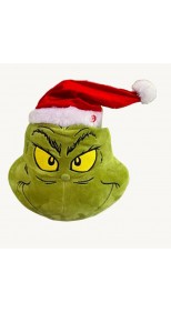 Dr. Seuss SEASON'S GREETERS ANIMATED HANGING GRINCH HEAD WITH SANTA HAT, 42CM