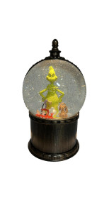 Black Friday Sale - LANTERN - GLOBE GRINCH WITH TRAIN AND FRIENDS