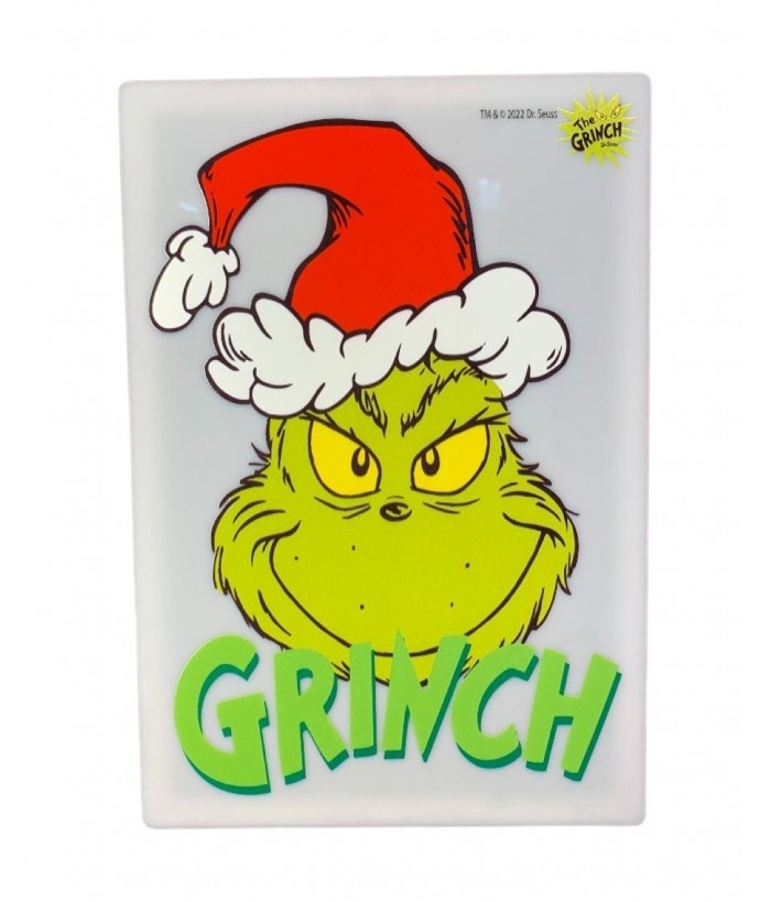 CHRISTMAS SIGNS - DR SEUSS THE GRINCH AND FRIENDS INDOOR ACRYLIC SIGN 35 X 24cm