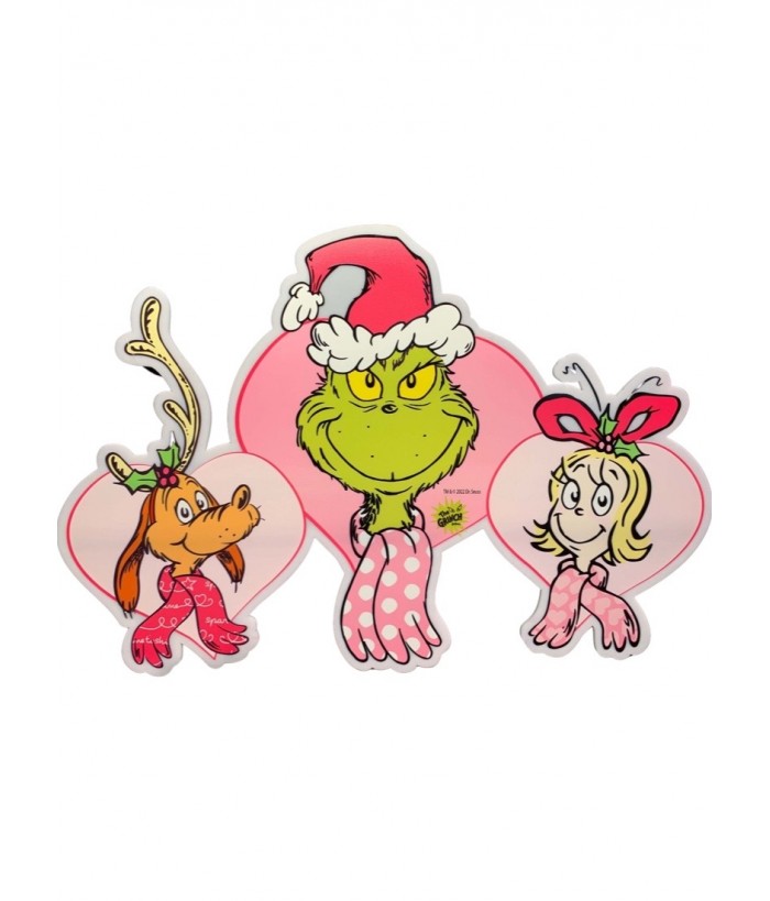 DR SEUSS THE GRINCH AND FRIENDS INDOOR ACRYLIC SIGN 80cm