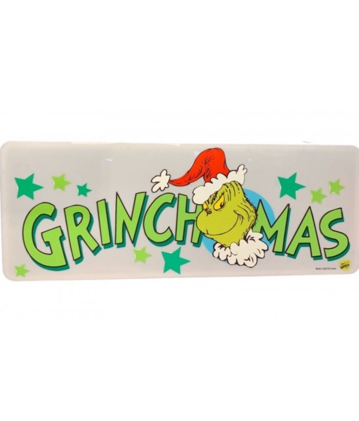 CHRISTMAS SIGNS - DR SEUSS GRINCHMAS INDOOR ACRYLIC SIGN 80cm