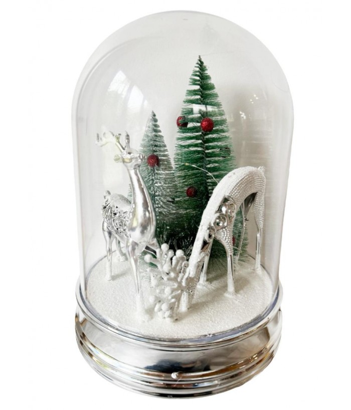 Deal of The Day - REINDEER GREEN TREE DOME LED, 28CM