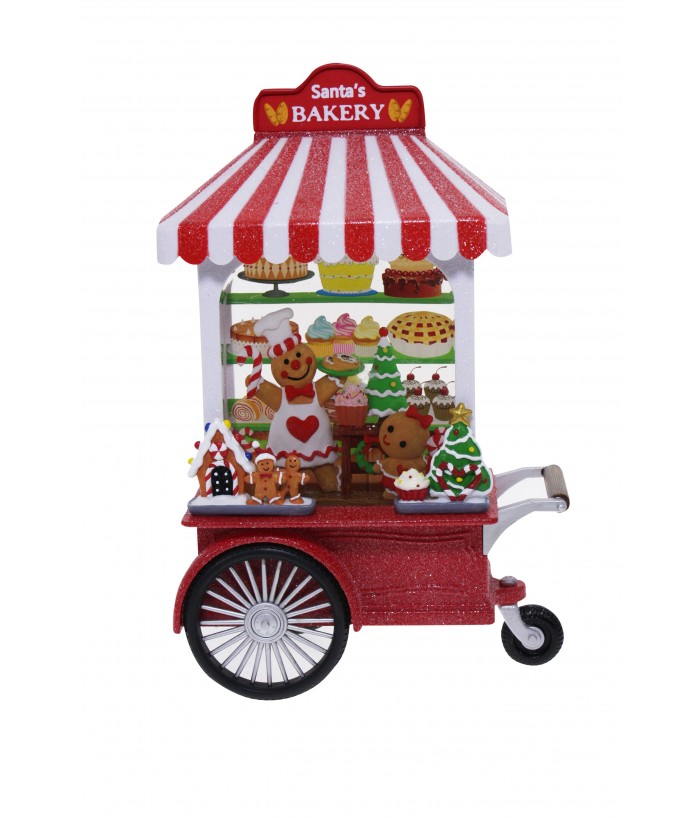 W-S SANTA'S BAKERY CART