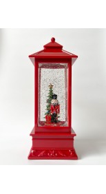 LED WATER-SPINNING LANTERN WITH SOLDIER NUTCRACKER