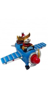 Deal of The Day - LED REINDEER ON A PLANE WITH A ROTATING PROPELLER