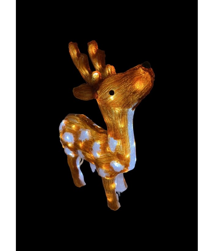 Acrylic Standing Reindeer with LED Lights 62cm