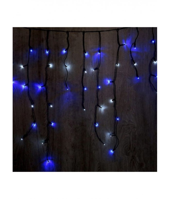 LED CHRISTMAS ICICLE LIGHT 240, BLUE & WHITE