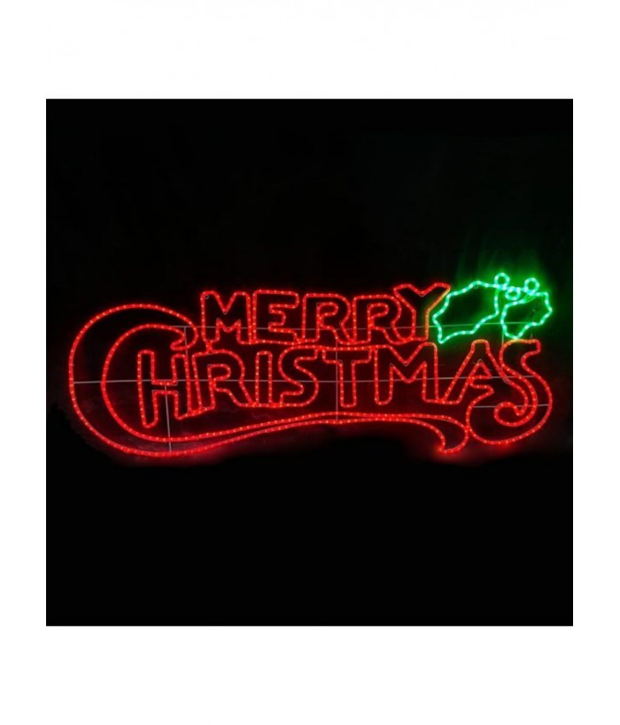 CHRISTMAS SIGN RED 185CM