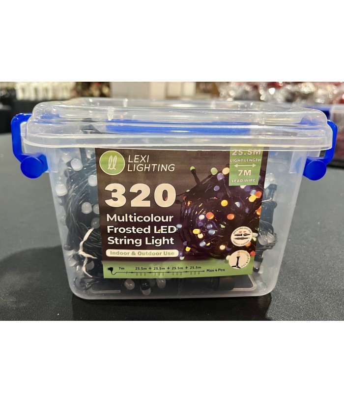 320 FROSTED LED CONNECTABLE STRING LIGHT
