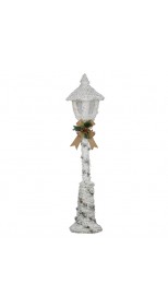 SNOWY CHRISTMAS LAMP POST WITH LIGHTS 150CM HEIGHT