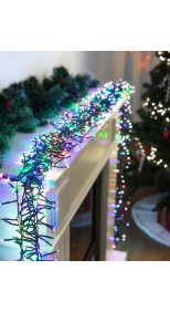 LED FLASHING 2000 MULTI COLOURS CLUSTER LIGHTS, 29M