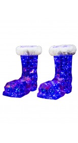 LED DREAMLIGHT SANTA BOOTS, 48cm