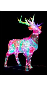 LED DREAMLIGHT REINDEER, 90cmH